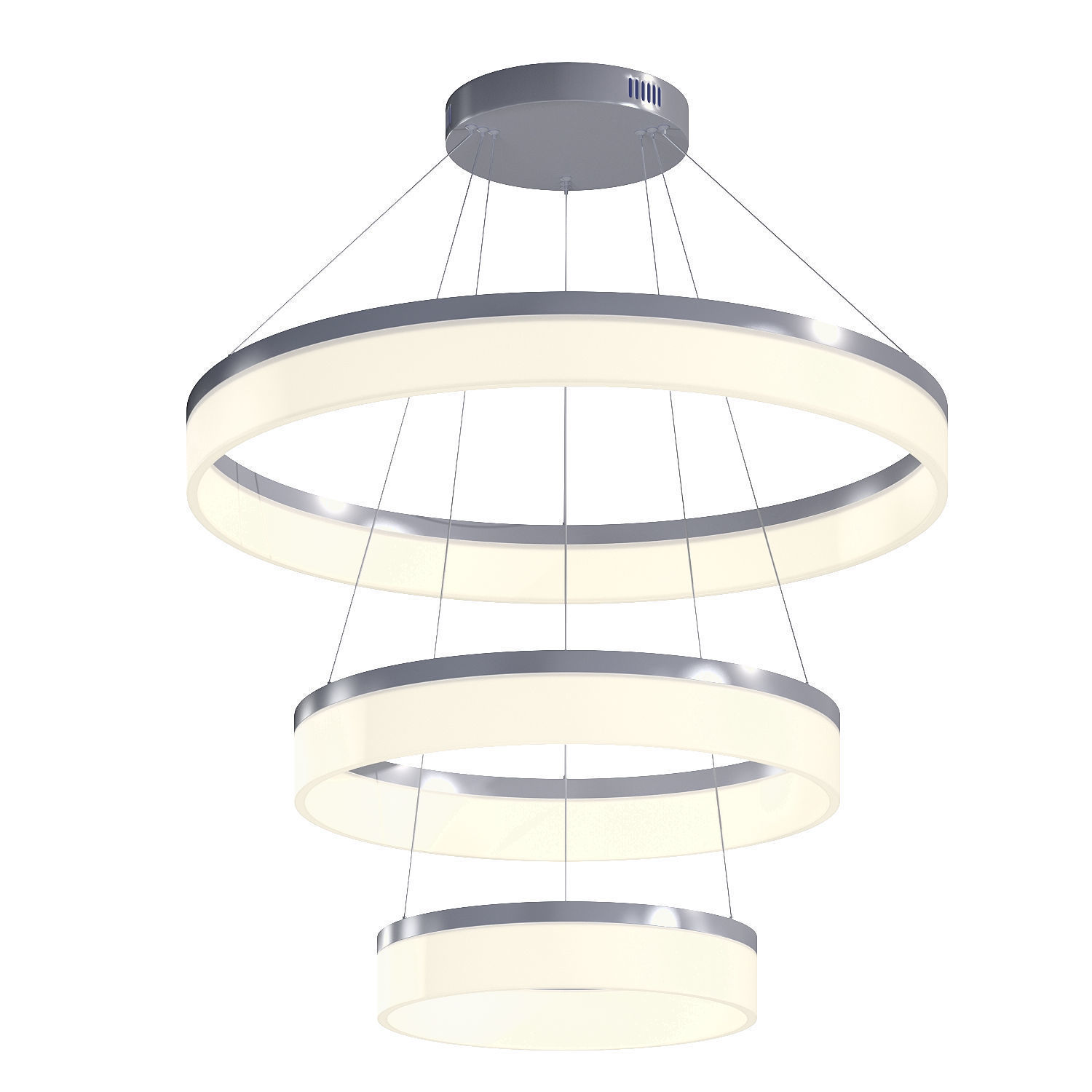 Ring Pendant Lamp Restaurant Bar Lighting 3D model_2