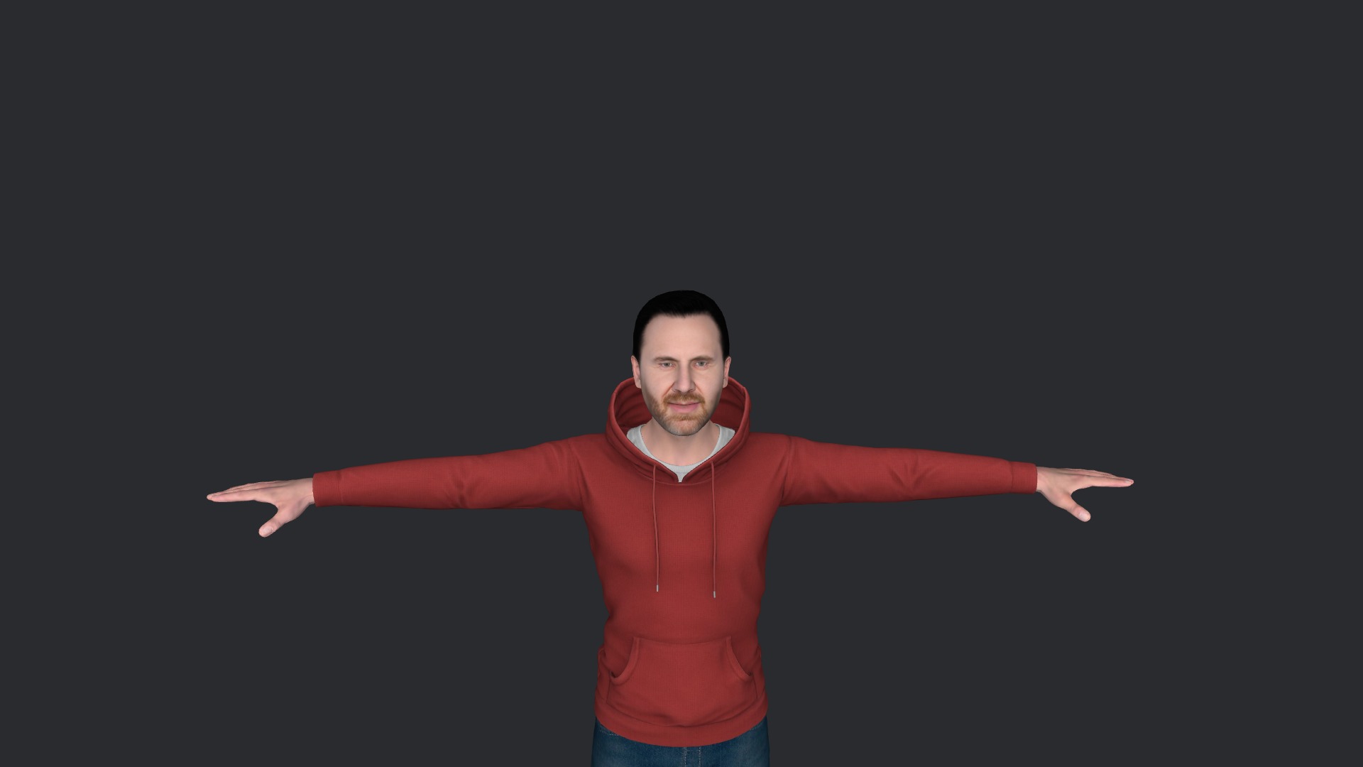 David guetta Hyper Realistic Full Body Fully Rigged 3D Character Low-poly 3D model_28