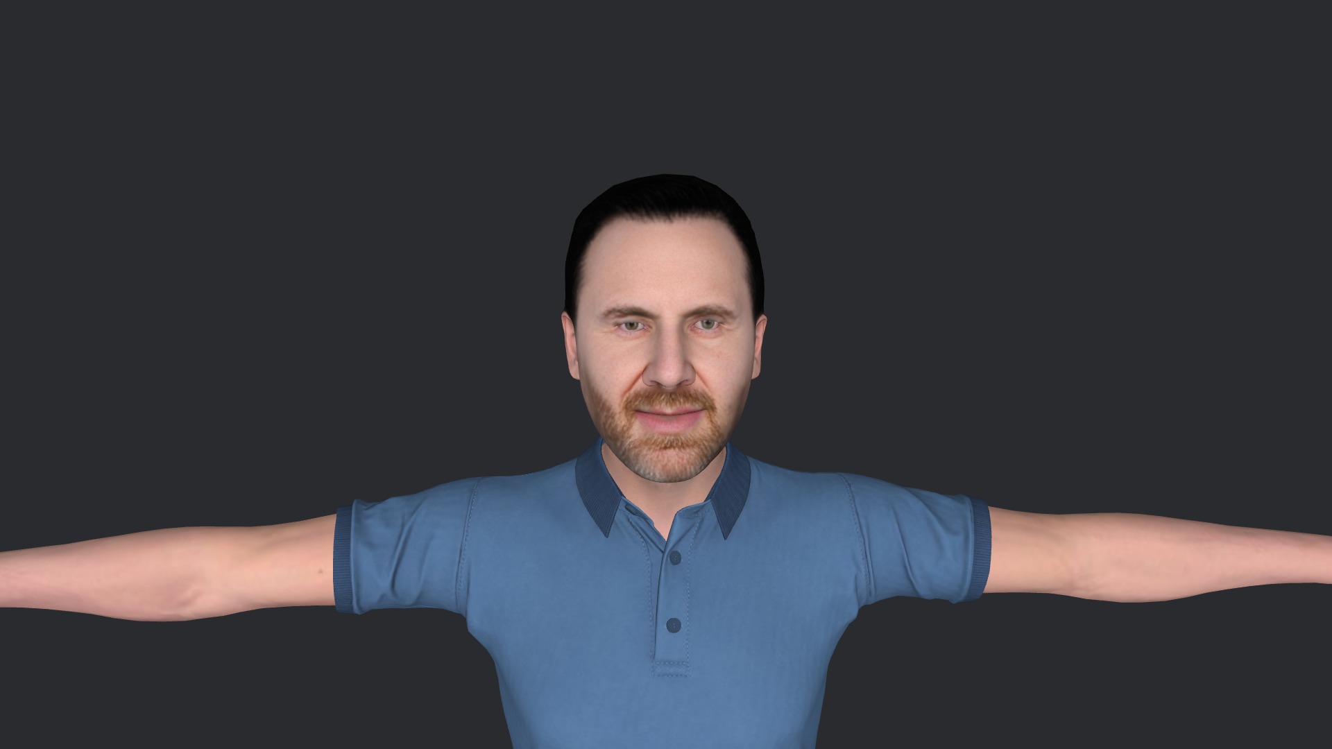 David guetta Hyper Realistic Full Body Fully Rigged 3D Character Low-poly 3D model_15