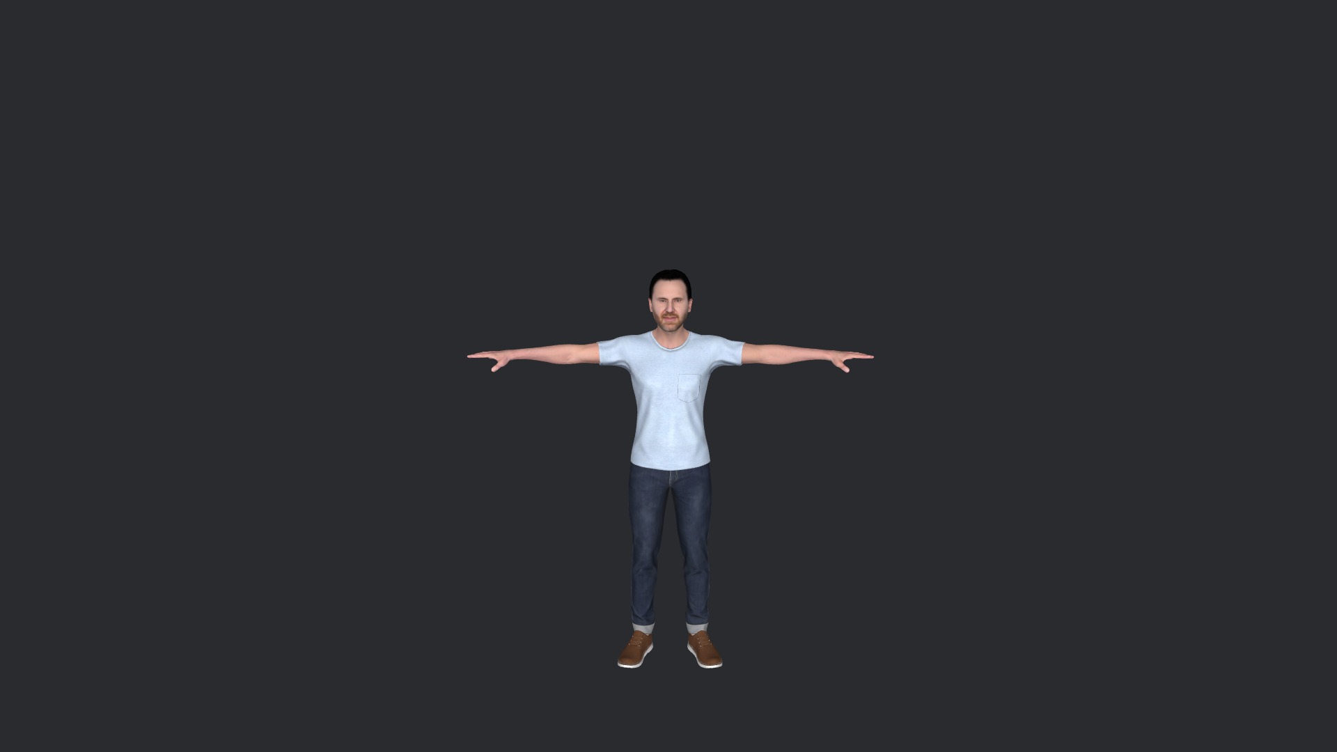 David guetta Hyper Realistic Full Body Fully Rigged 3D Character Low-poly 3D model_6