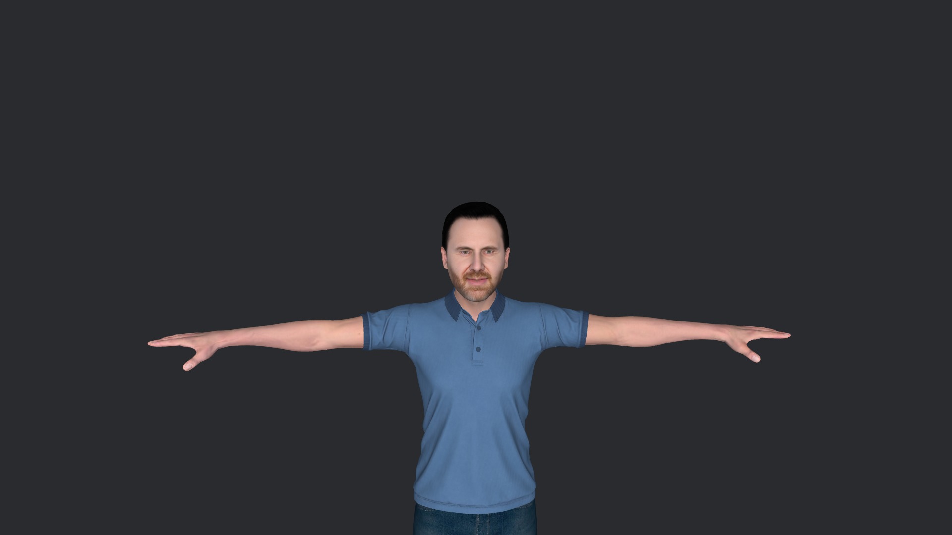 David guetta Hyper Realistic Full Body Fully Rigged 3D Character Low-poly 3D model_23