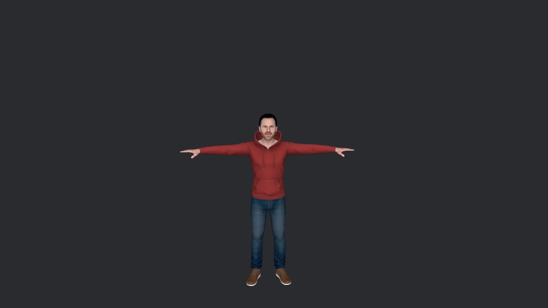David guetta Hyper Realistic Full Body Fully Rigged 3D Character Low-poly 3D model_17