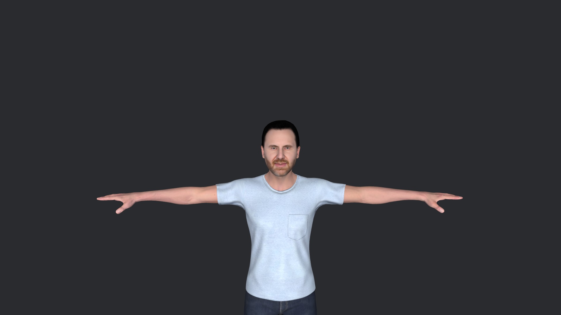 David guetta Hyper Realistic Full Body Fully Rigged 3D Character Low-poly 3D model_13