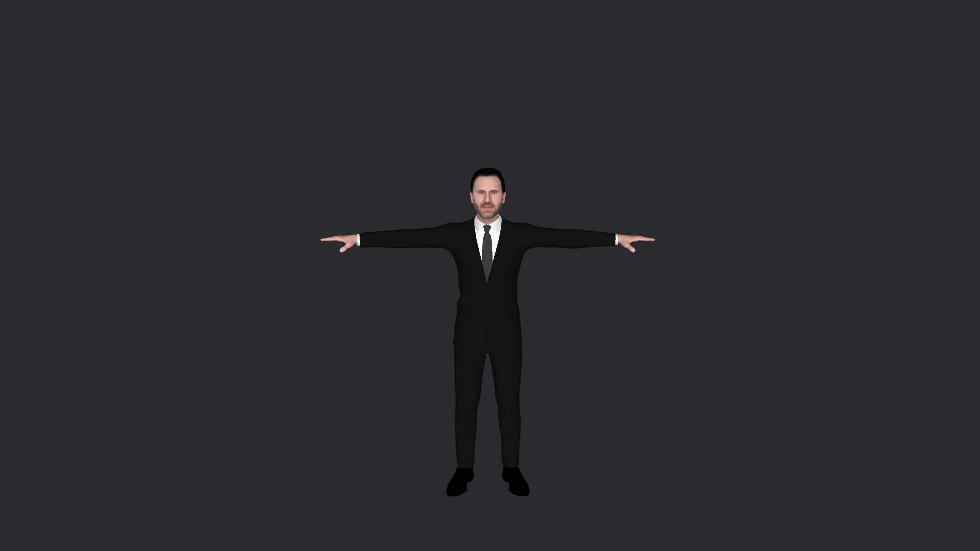 David guetta Hyper Realistic Full Body Fully Rigged 3D Character Low-poly 3D model_2