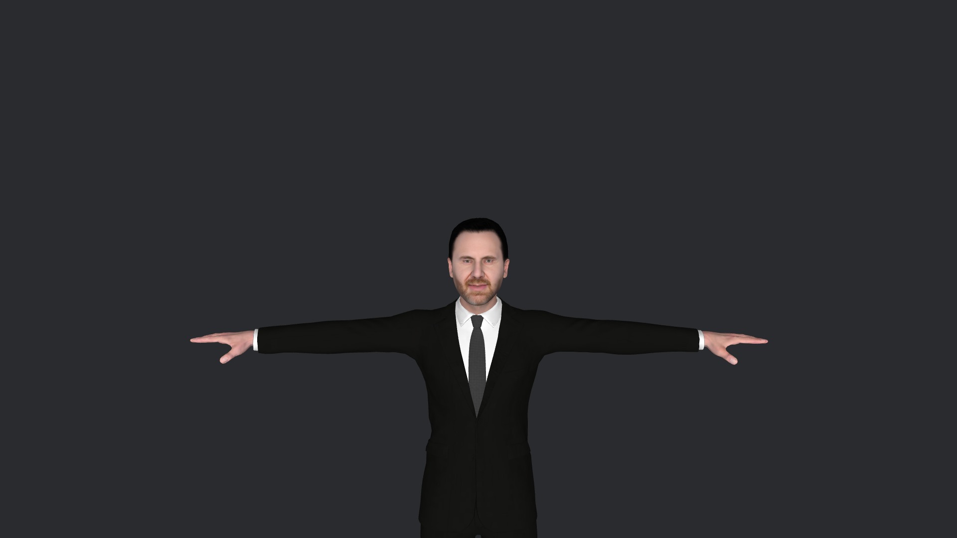 David guetta Hyper Realistic Full Body Fully Rigged 3D Character Low-poly 3D model_1