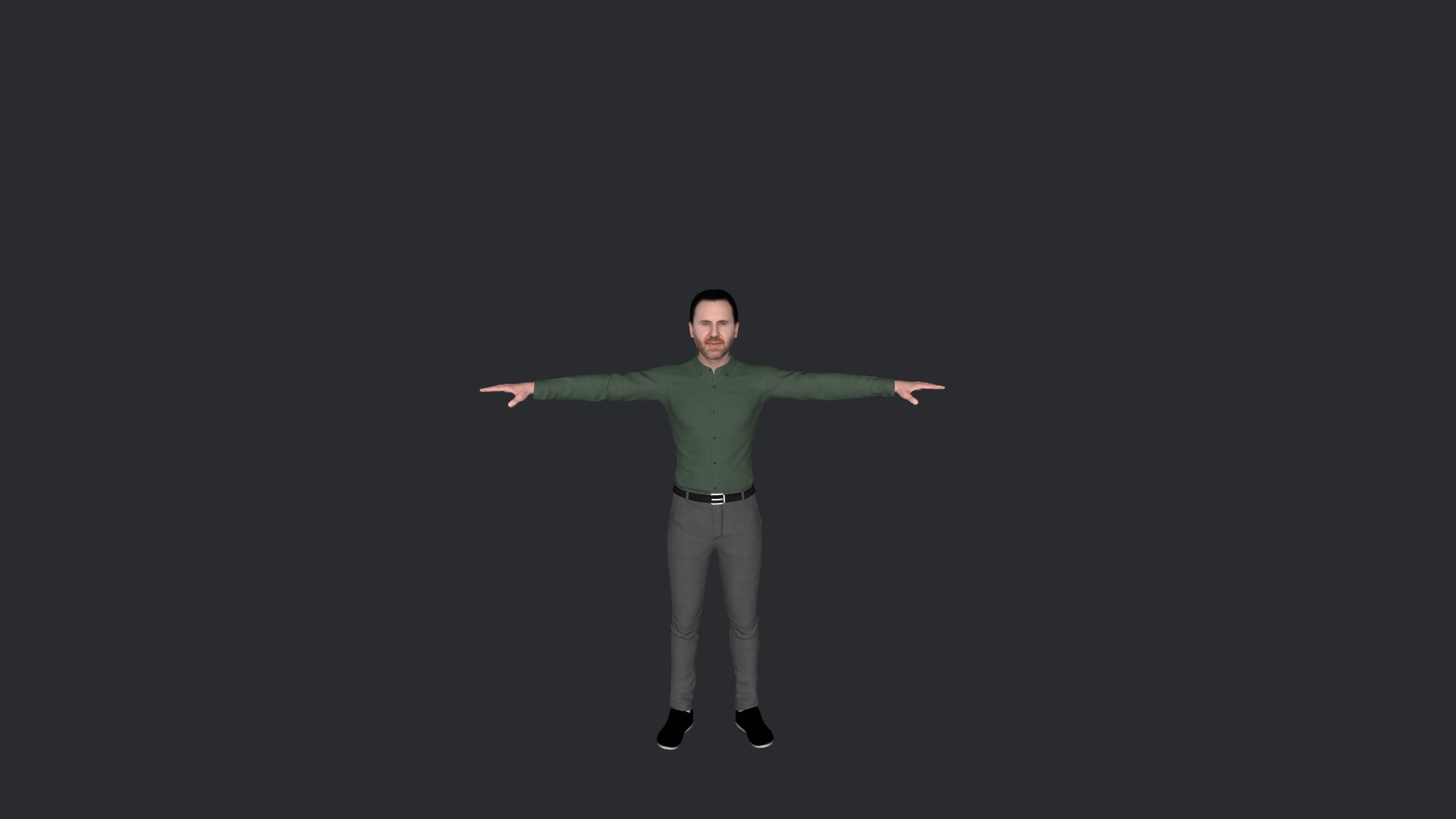David guetta Hyper Realistic Full Body Fully Rigged 3D Character Low-poly 3D model_8