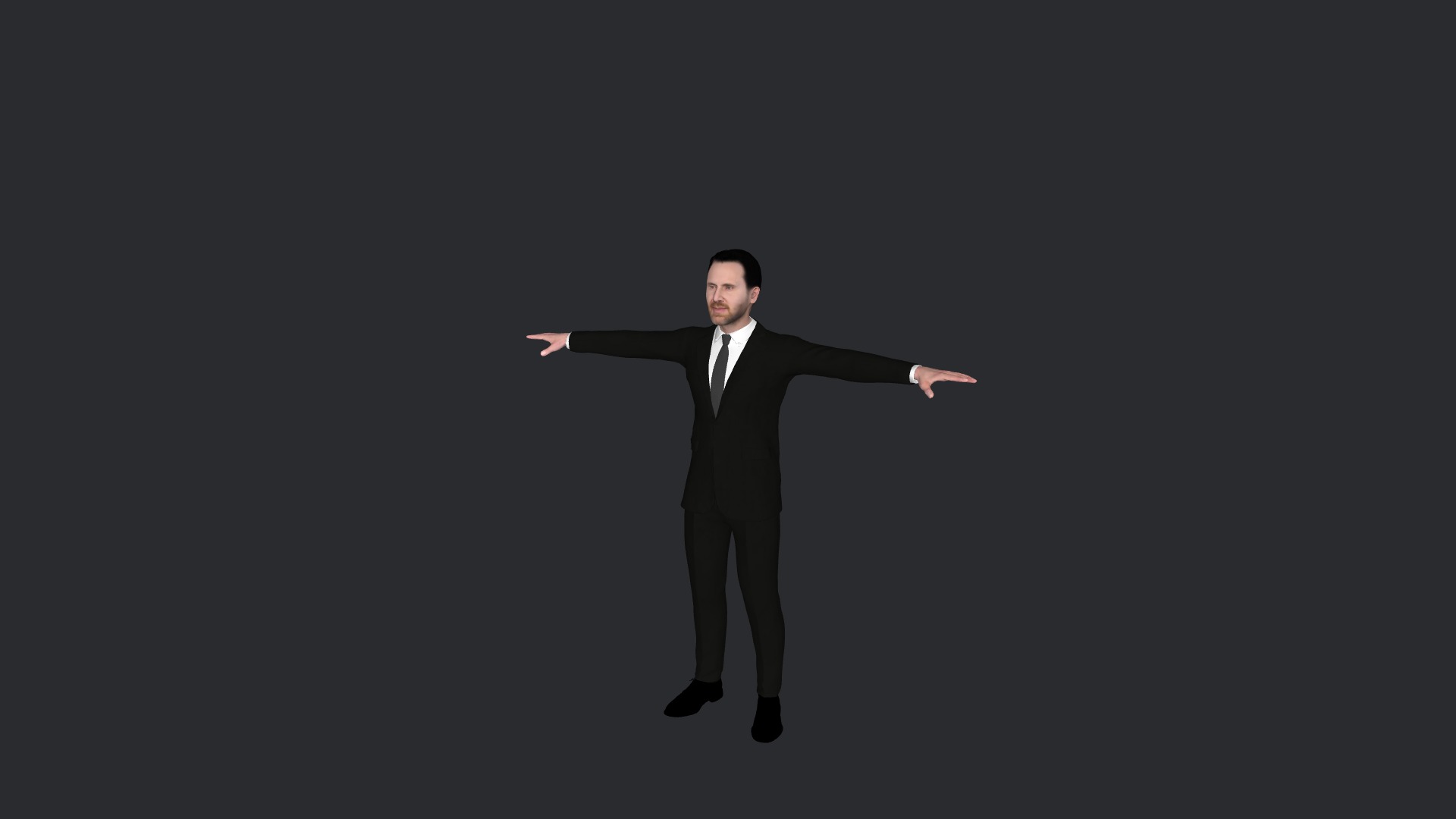 David guetta Hyper Realistic Full Body Fully Rigged 3D Character Low-poly 3D model_9