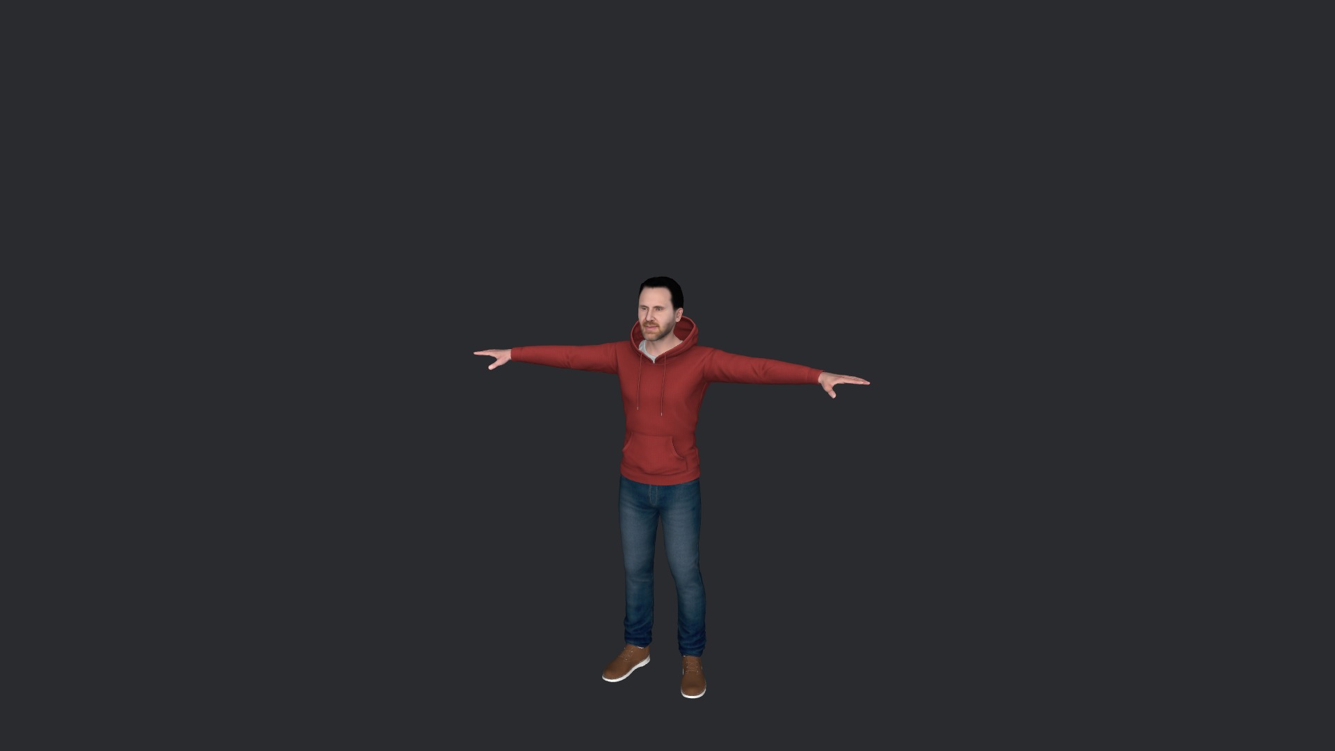 David guetta Hyper Realistic Full Body Fully Rigged 3D Character Low-poly 3D model_5