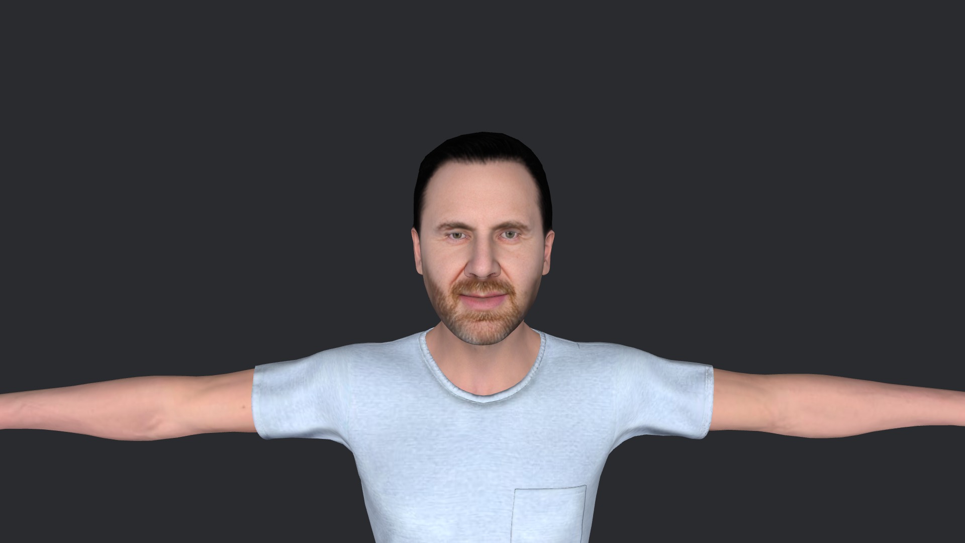 David guetta Hyper Realistic Full Body Fully Rigged 3D Character Low-poly 3D model_29
