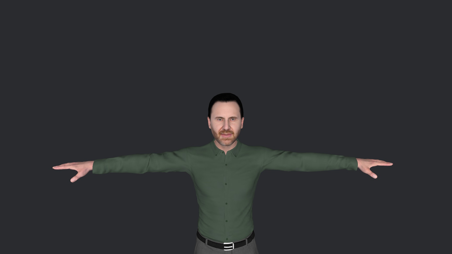 David guetta Hyper Realistic Full Body Fully Rigged 3D Character Low-poly 3D model_26
