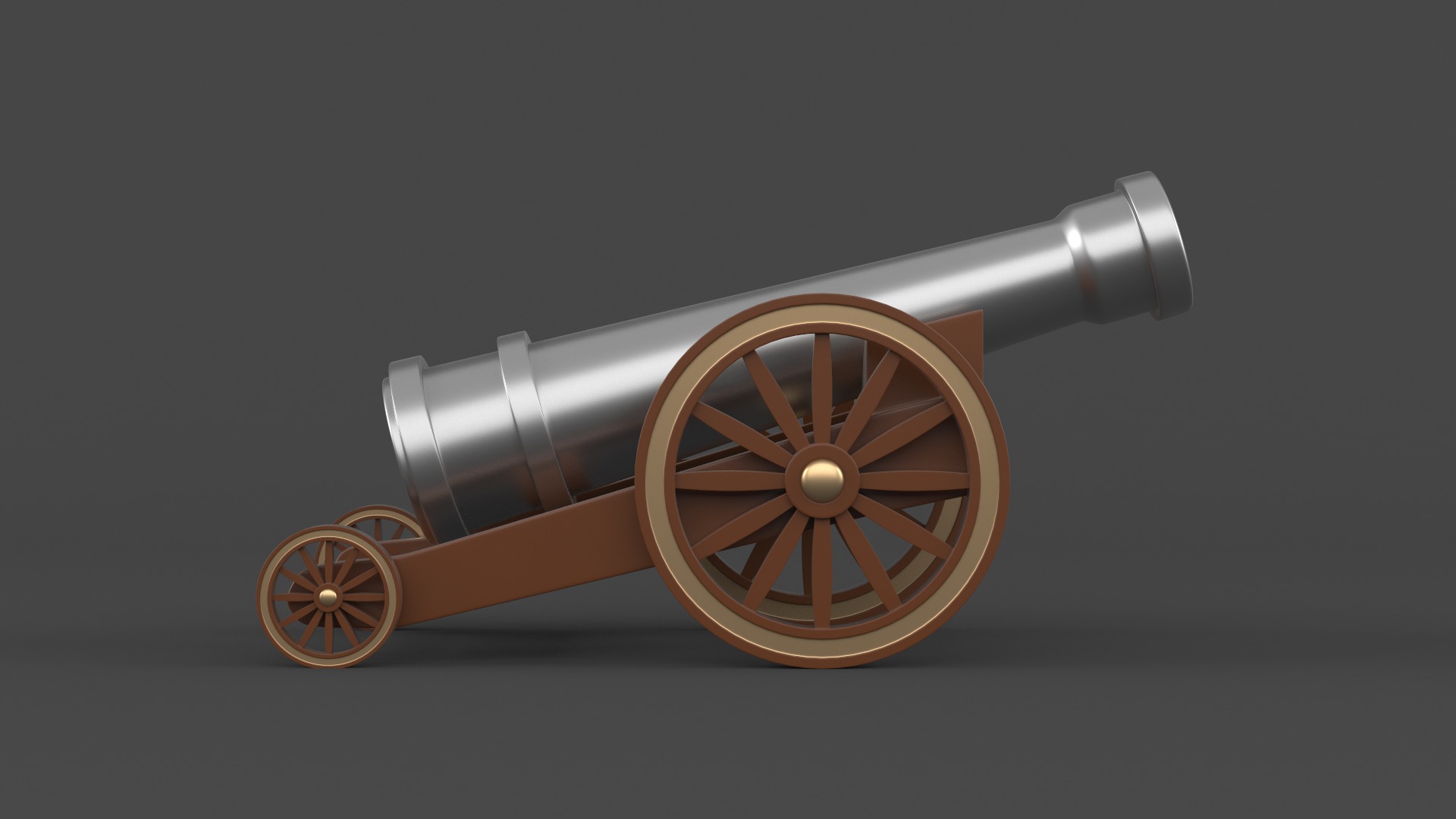 Circus Cannon 3D model_2