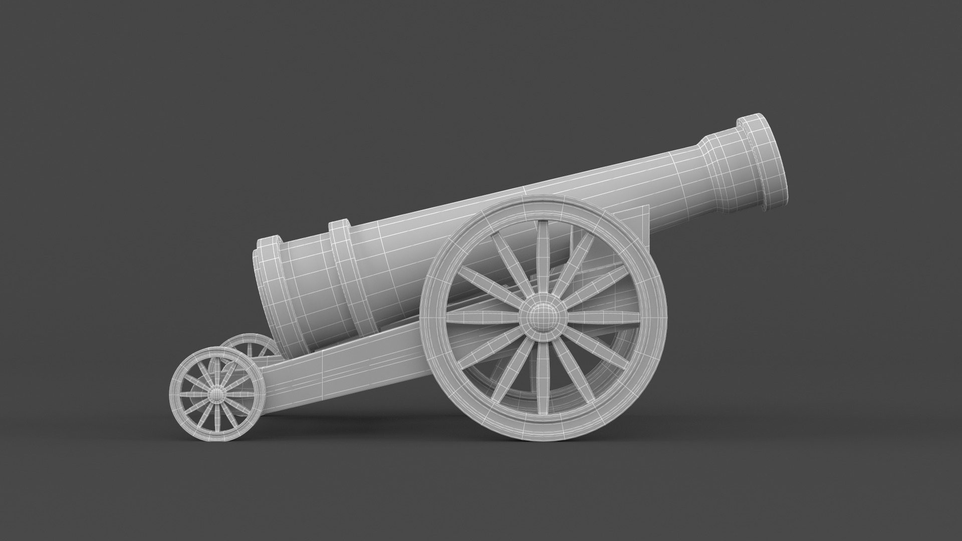 Circus Cannon 3D model_8