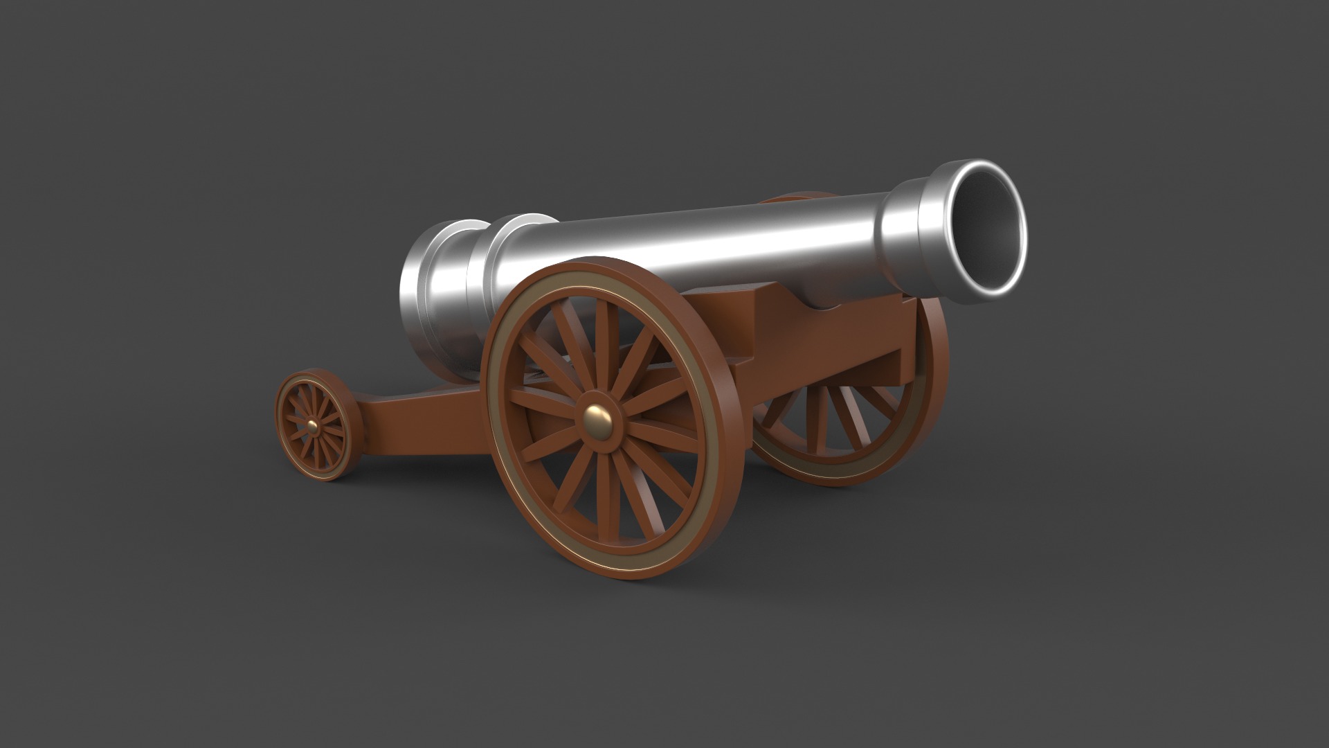 Circus Cannon 3D model_3