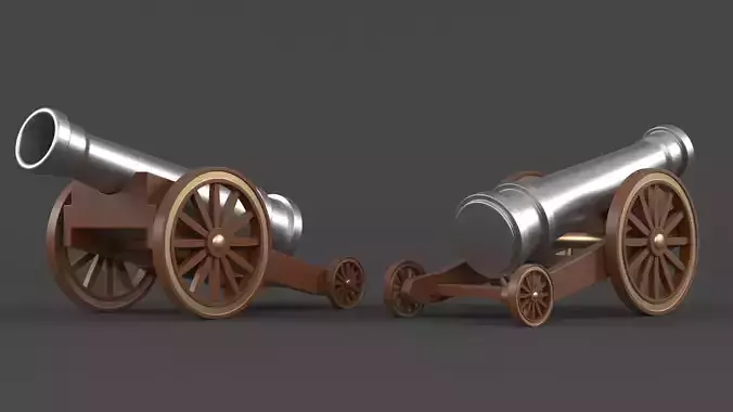 Circus Cannon 3D model