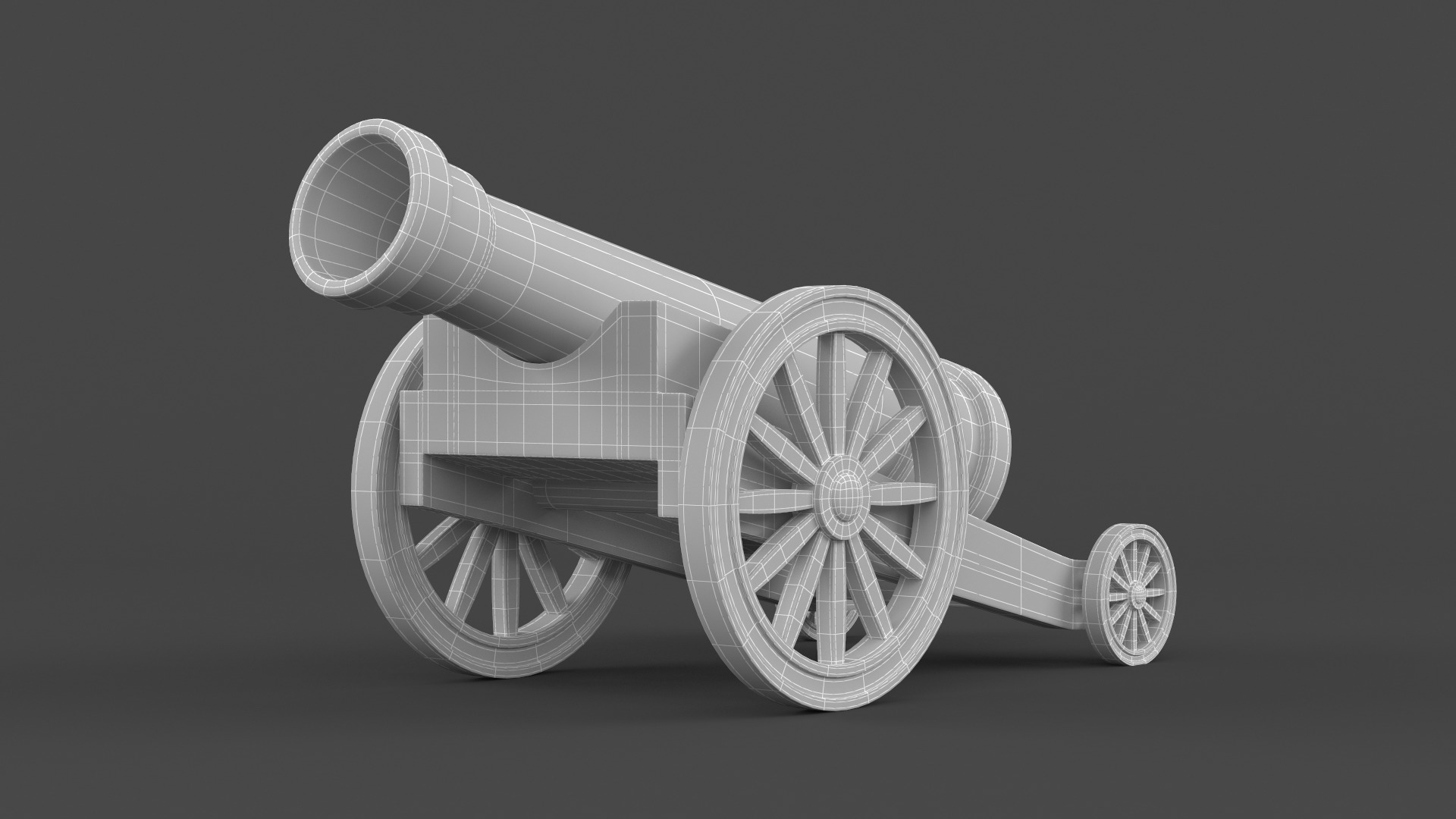 Circus Cannon 3D model_7
