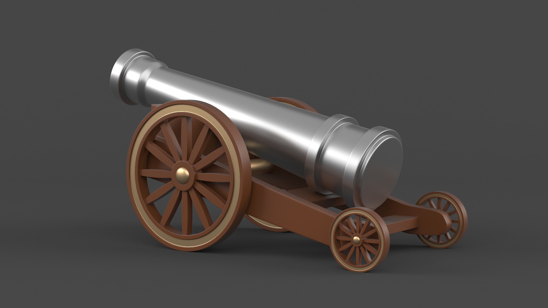 Circus Cannon 3D model_4