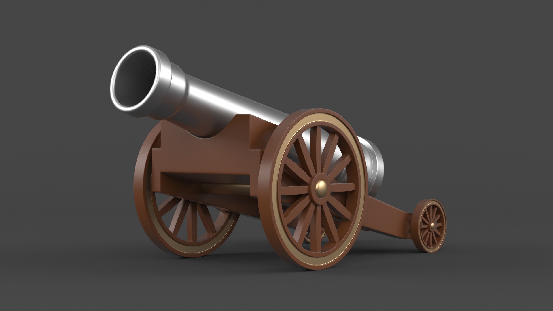 Circus Cannon 3D model_1