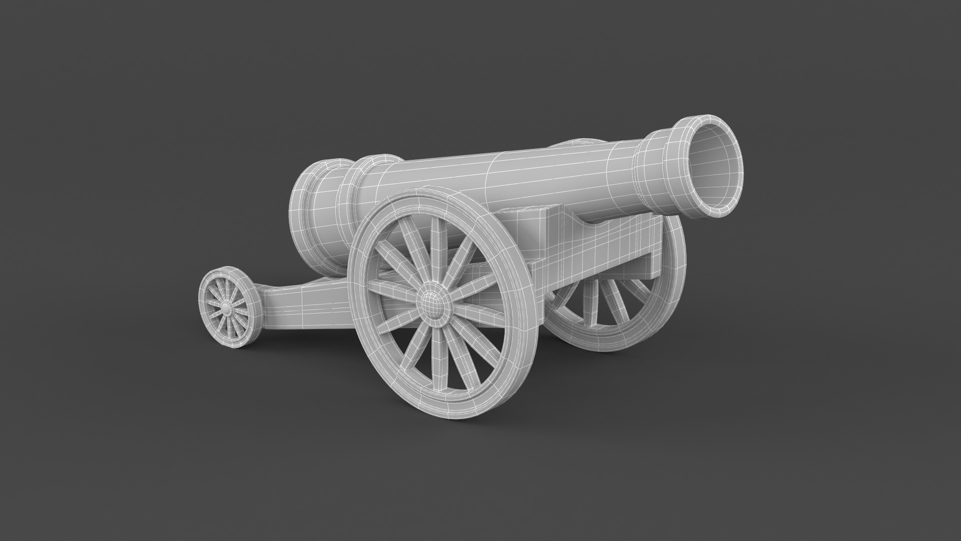 Circus Cannon 3D model_9