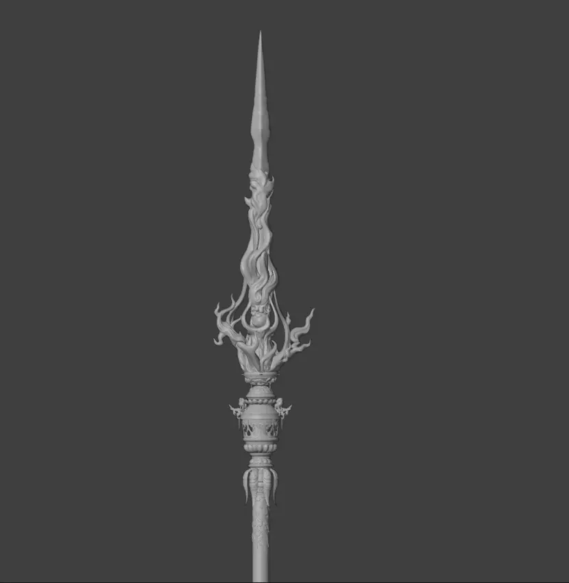 Black Myth WuKong - Red Boy Weapon 3D model