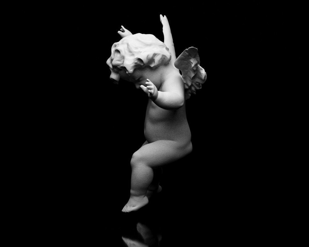 001525 Heavenly Melodies Flying Angel 3D print model_12