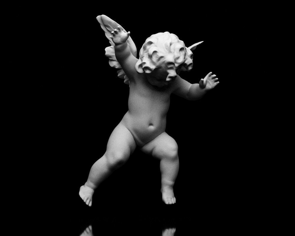 001525 Heavenly Melodies Flying Angel 3D print model_17