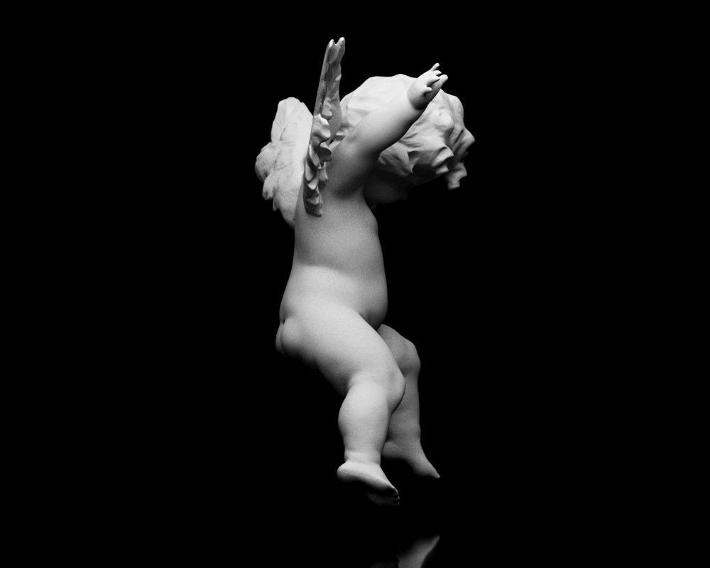 001525 Heavenly Melodies Flying Angel 3D print model_15