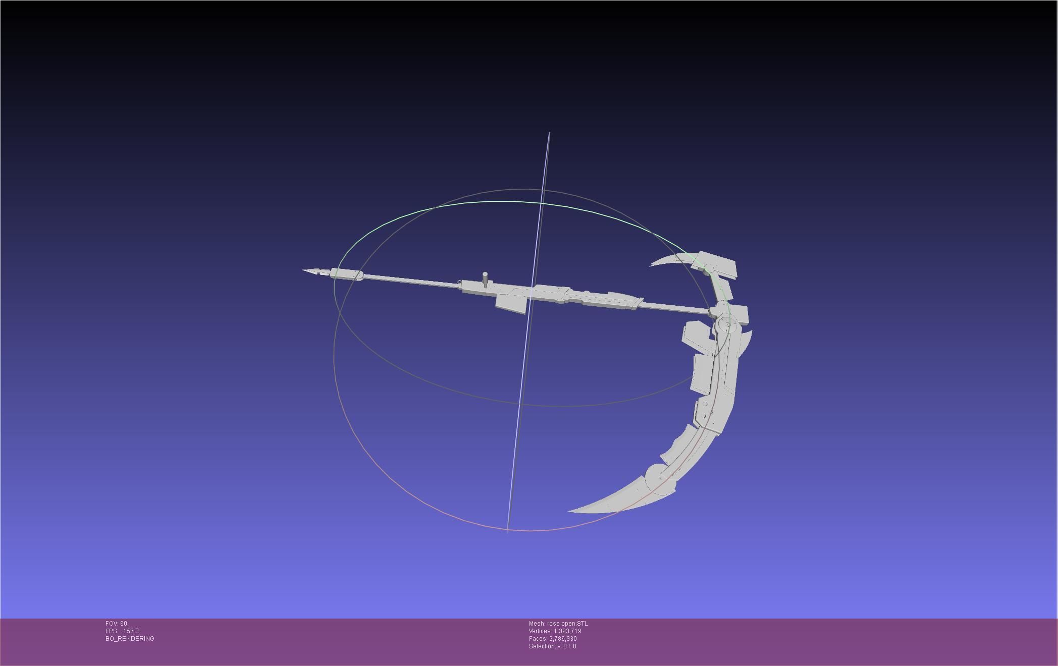 RWBY Ruby Rose Crescent Rose Movable Template 3D model 3D printable ...
