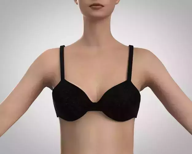 Women Character CLO Under Wear Lace Bra 3D model