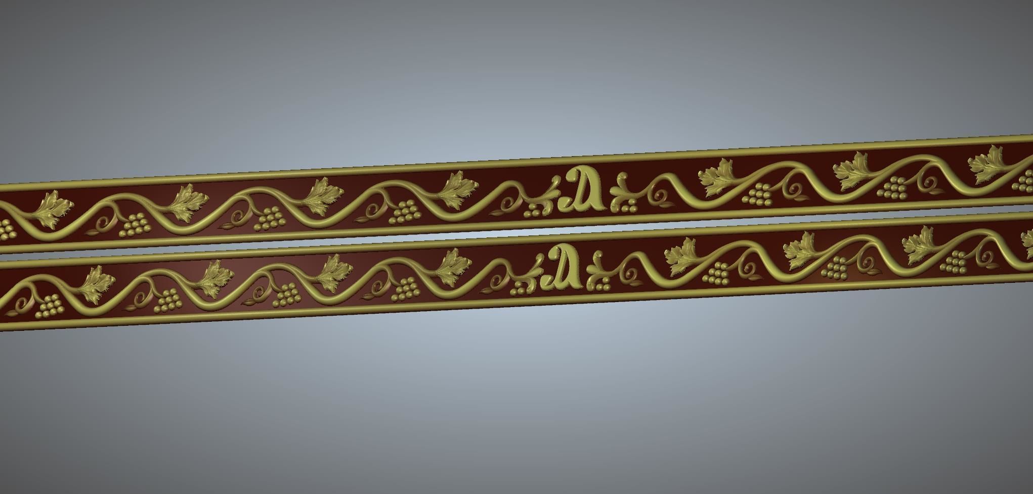 church  carved wood  frame  3D model_2