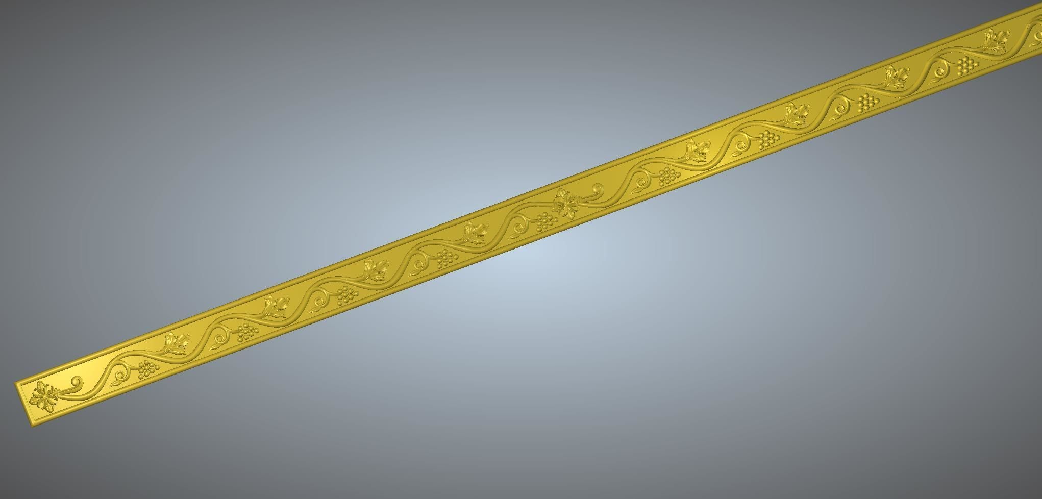 church  carved wood  frame  3D model_5