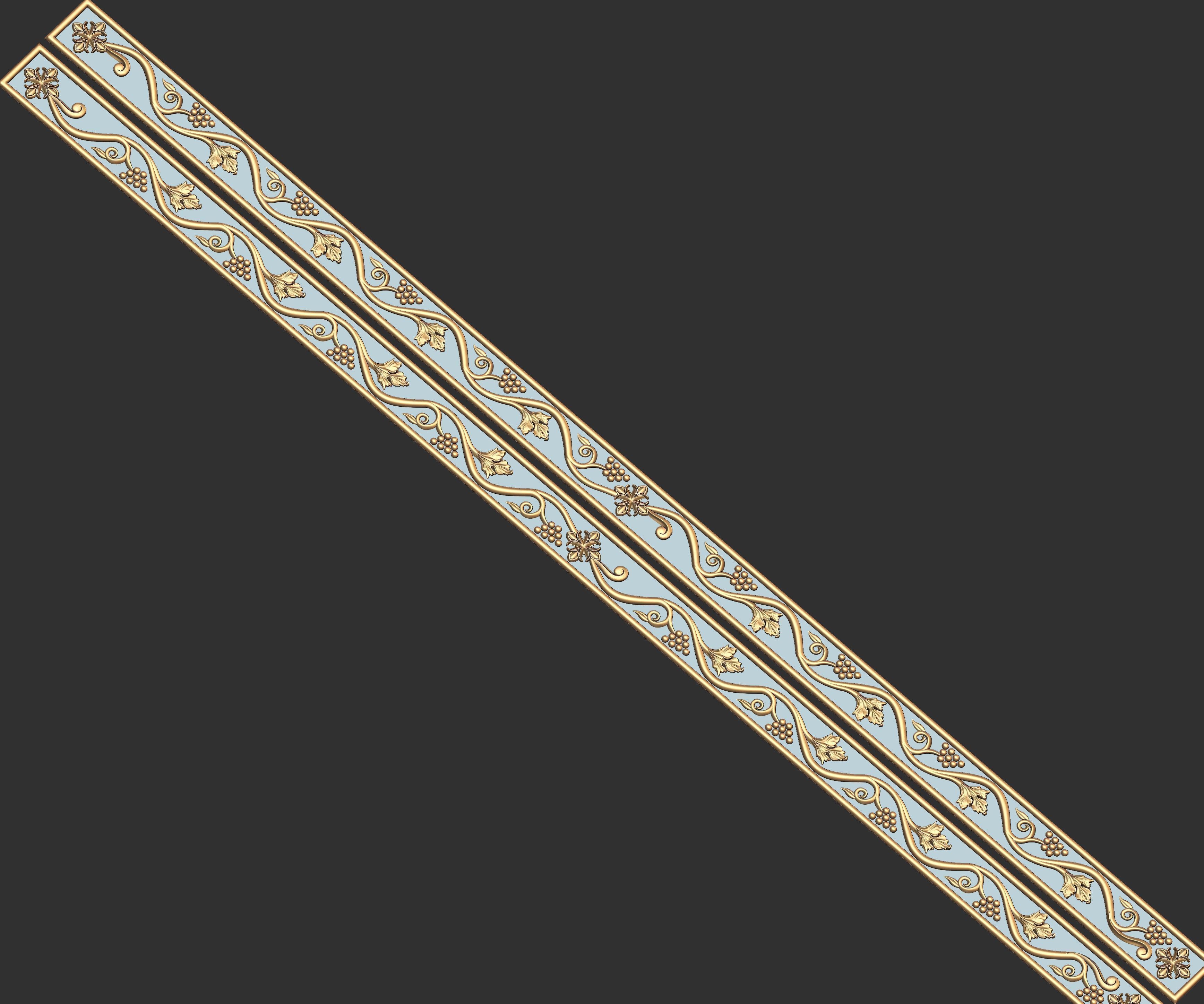 church  carved wood  frame  3D model_18