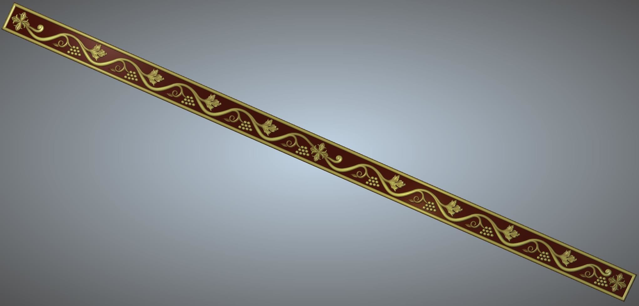 church  carved wood  frame  3D model_12