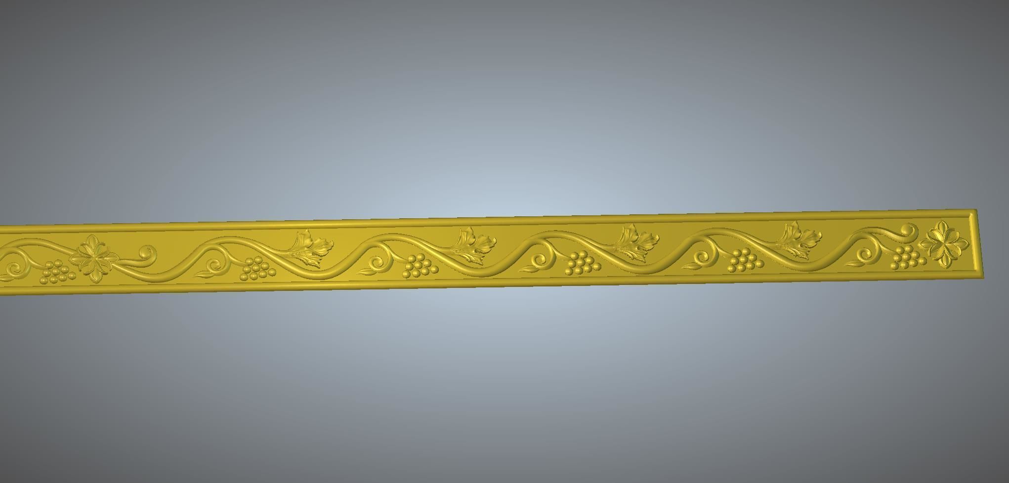 church  carved wood  frame  3D model_4