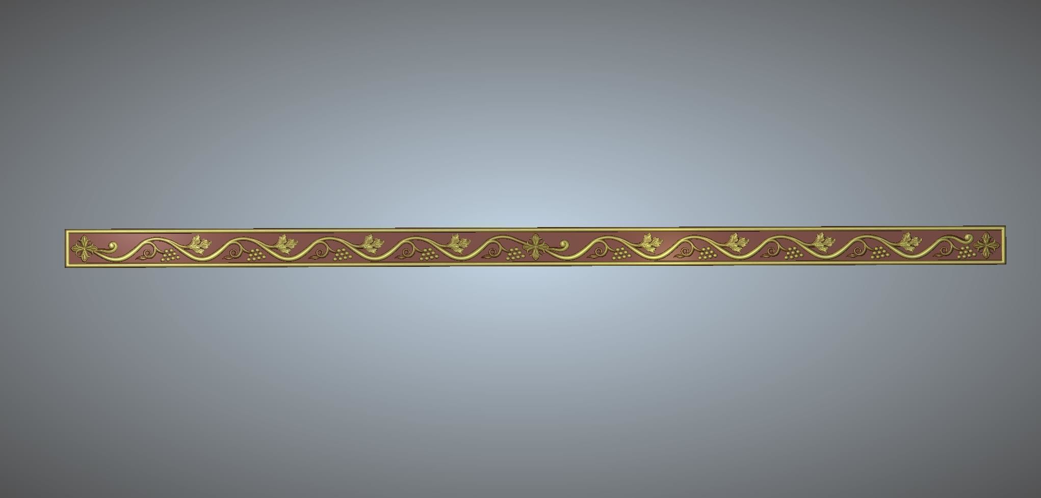 church  carved wood  frame  3D model_11