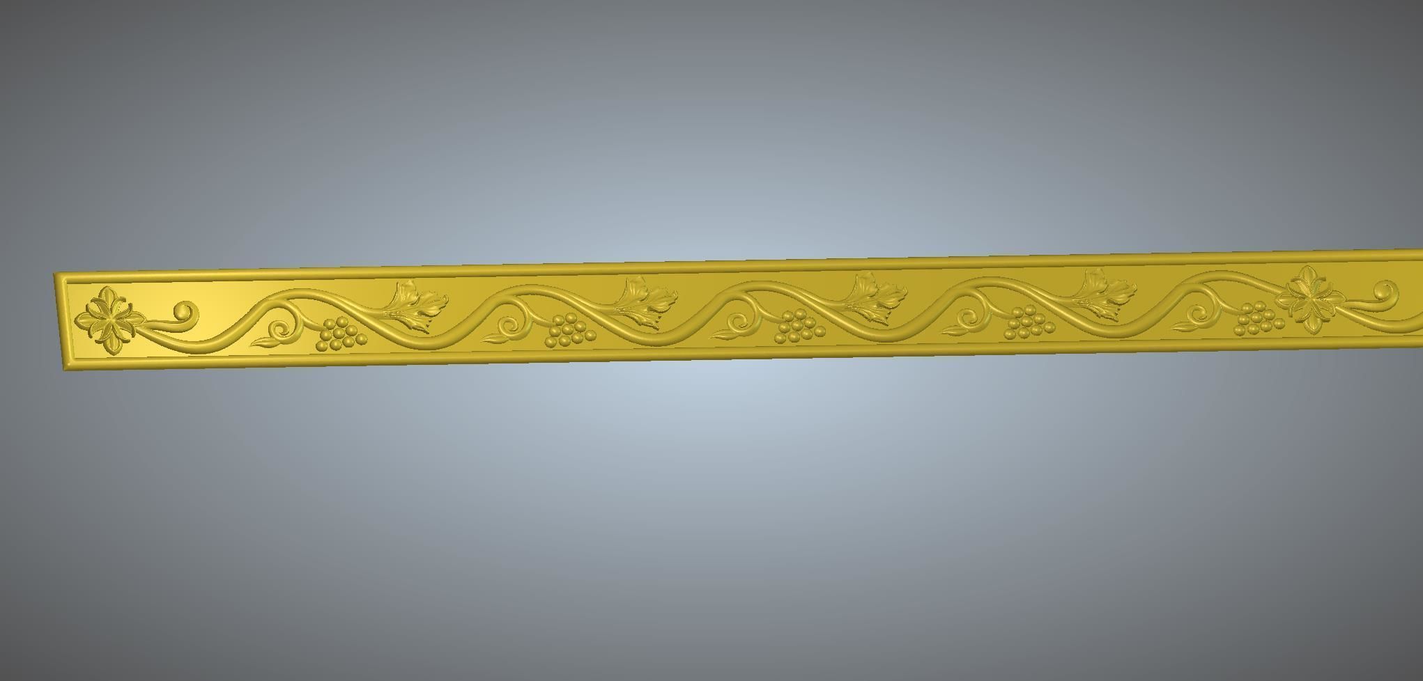 church  carved wood  frame  3D model_9