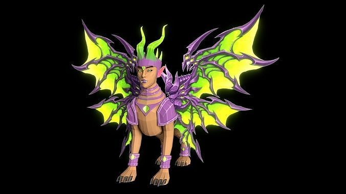 Spinx Low Poly Low-poly 3D model