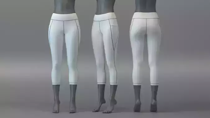 Quarter Length Leggings with Side Pockets