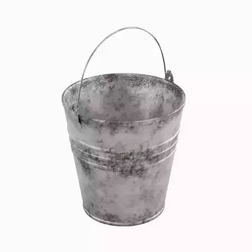 Dirty Steel Bucket 01