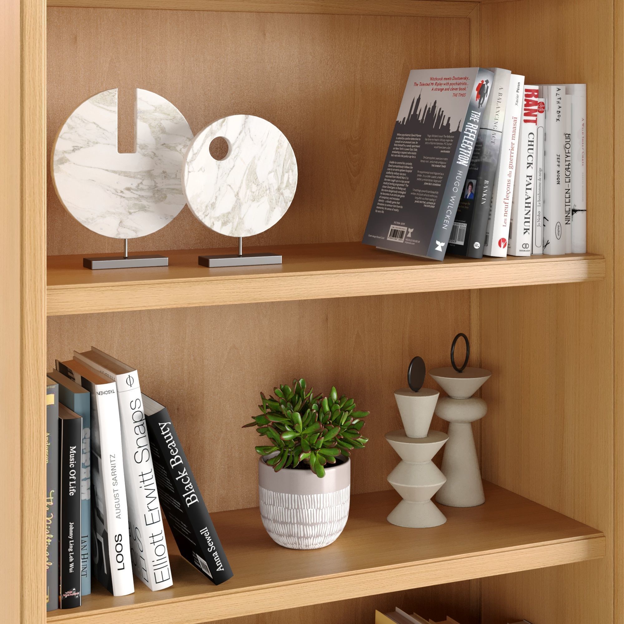 Campagna 3-Shelf Storage Bookcase Cabinet 3D model_5