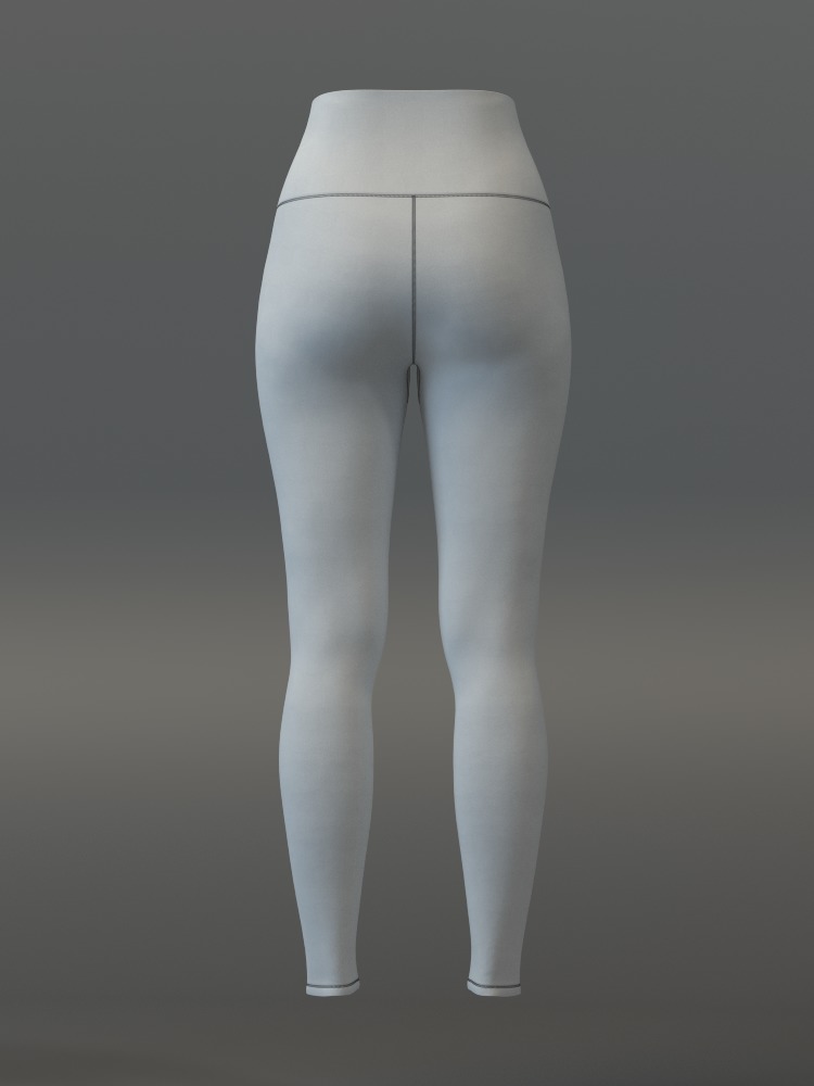 Leggings with Drawstring 3D model_6