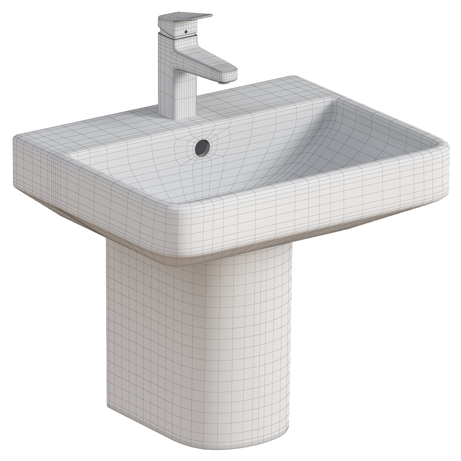 ceramic sink 3D model_1