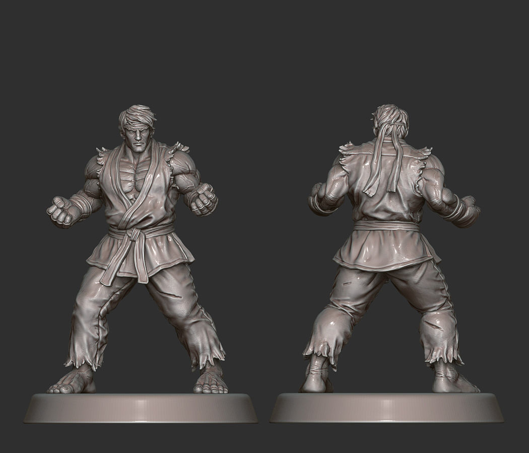 Street Fighter Pack - 11 Characters 3D print model_2