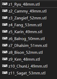 Street Fighter Pack - 11 Characters 3D print model_12