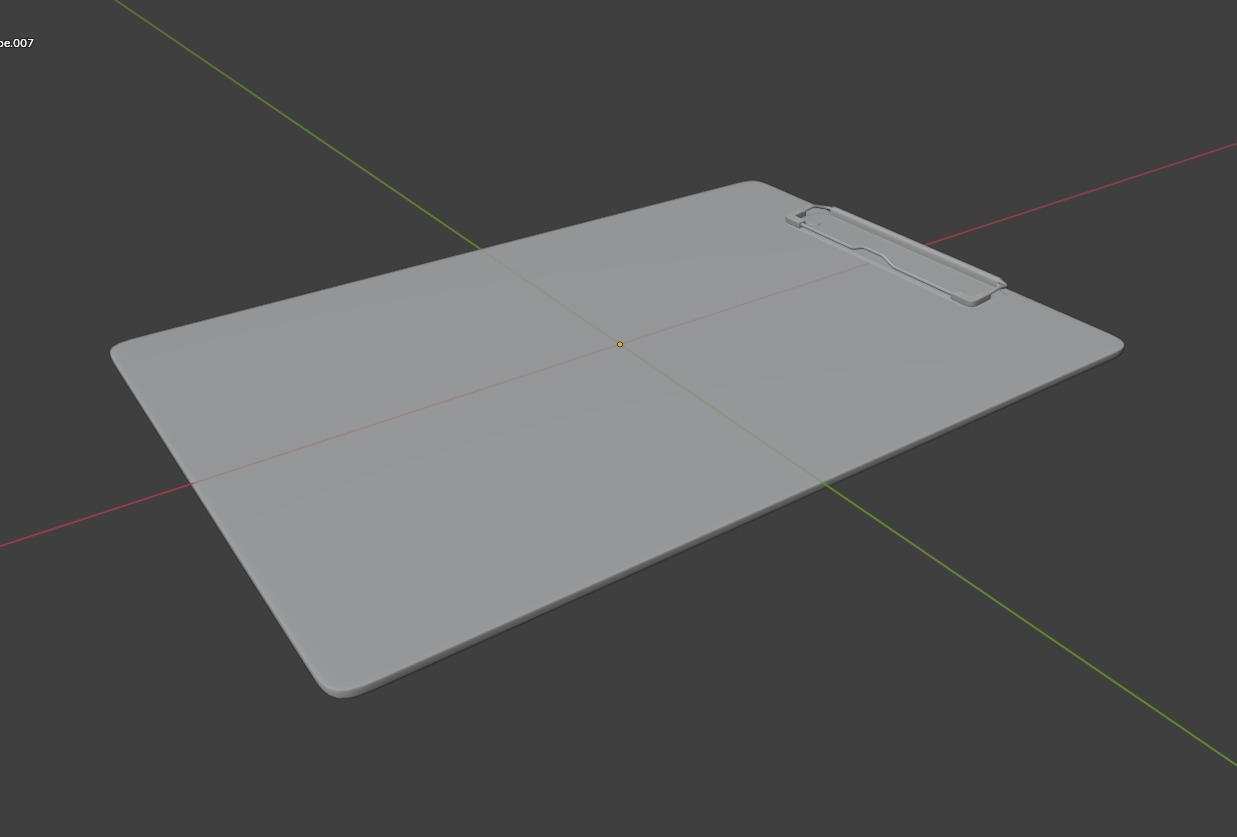 Exam board Low poly 3d Model Low-poly 3D model_15