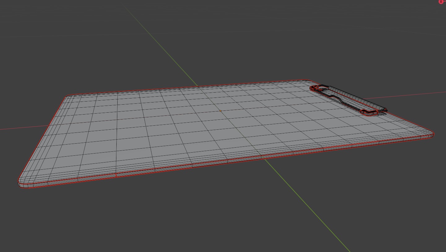 Exam board Low poly 3d Model Low-poly 3D model_20