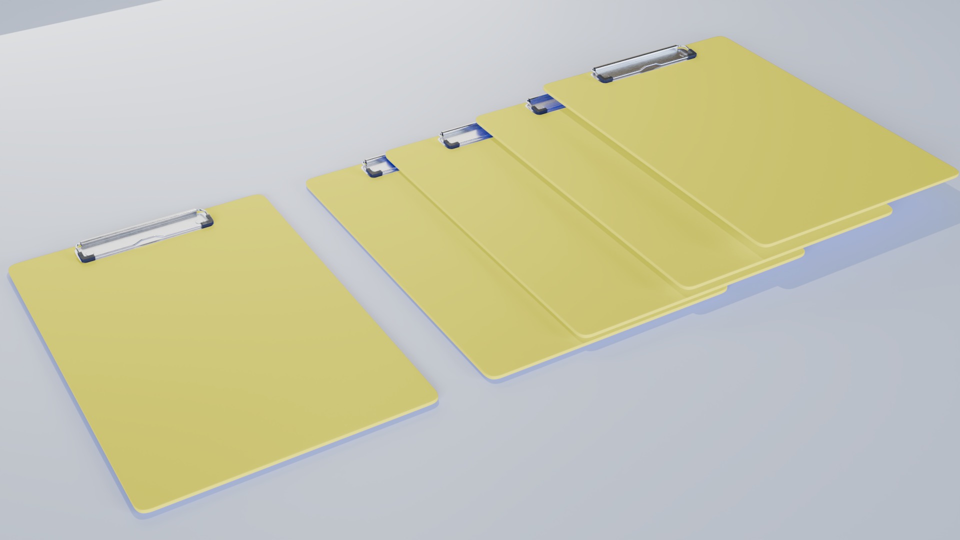 Exam board Low poly 3d Model Low-poly 3D model_9