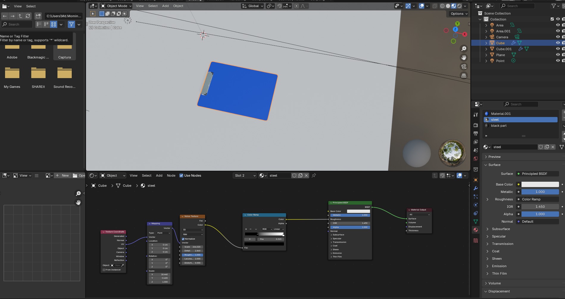 Exam board Low poly 3d Model Low-poly 3D model_28