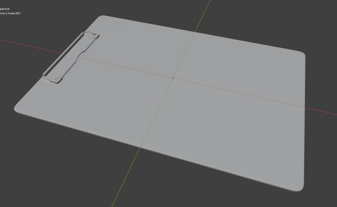 Exam board Low poly 3d Model Low-poly 3D model_19