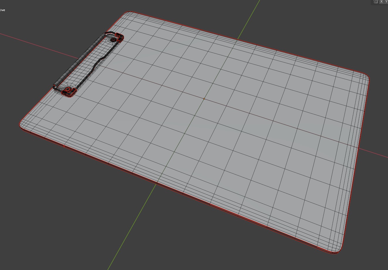 Exam board Low poly 3d Model Low-poly 3D model_18