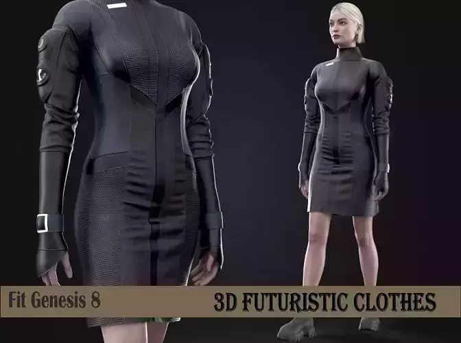 Scifi Futuristic character clothes